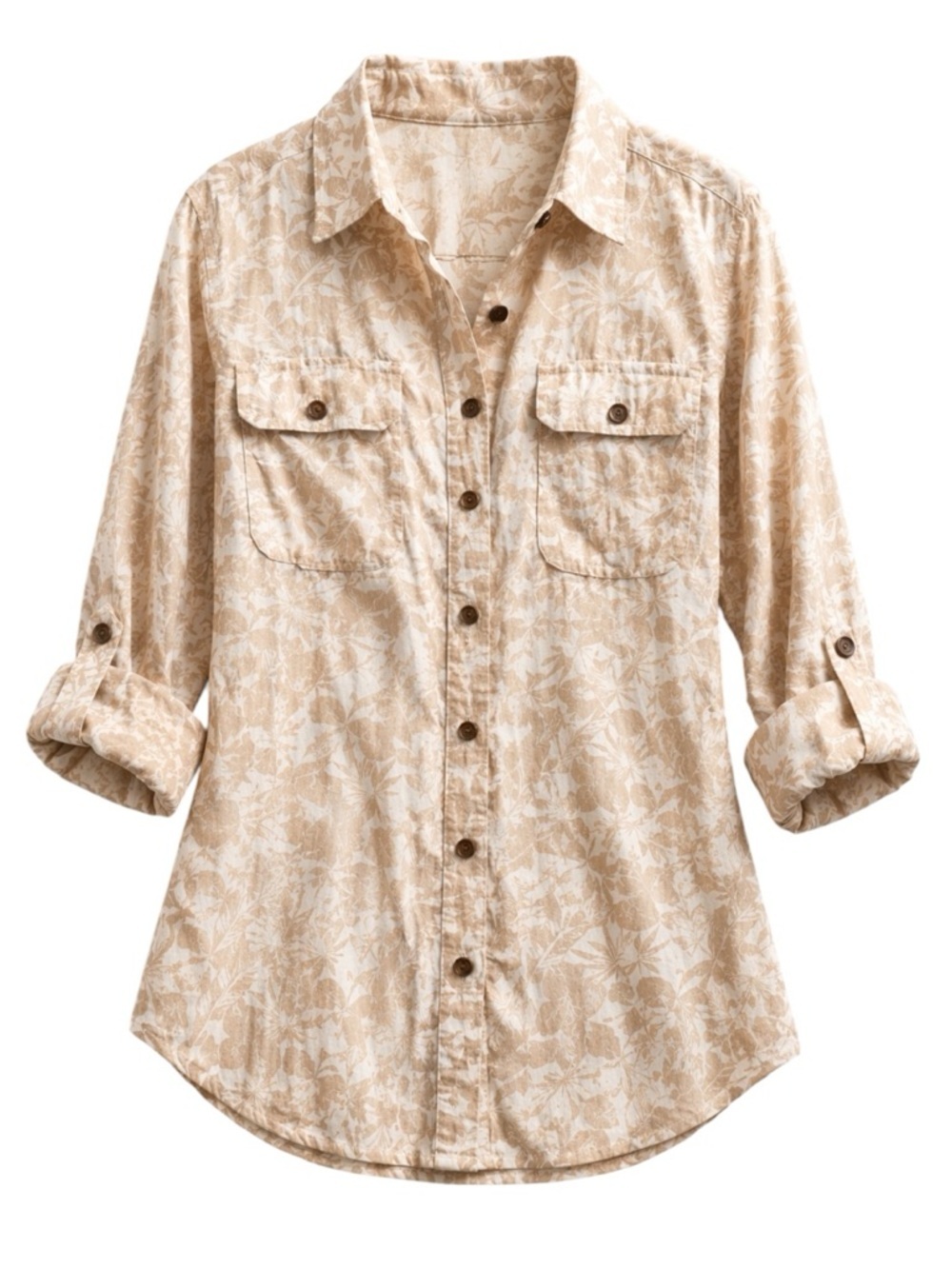 Lands’ End | 100% Linen Button-down Sz M EUC - Picture 4 of 14